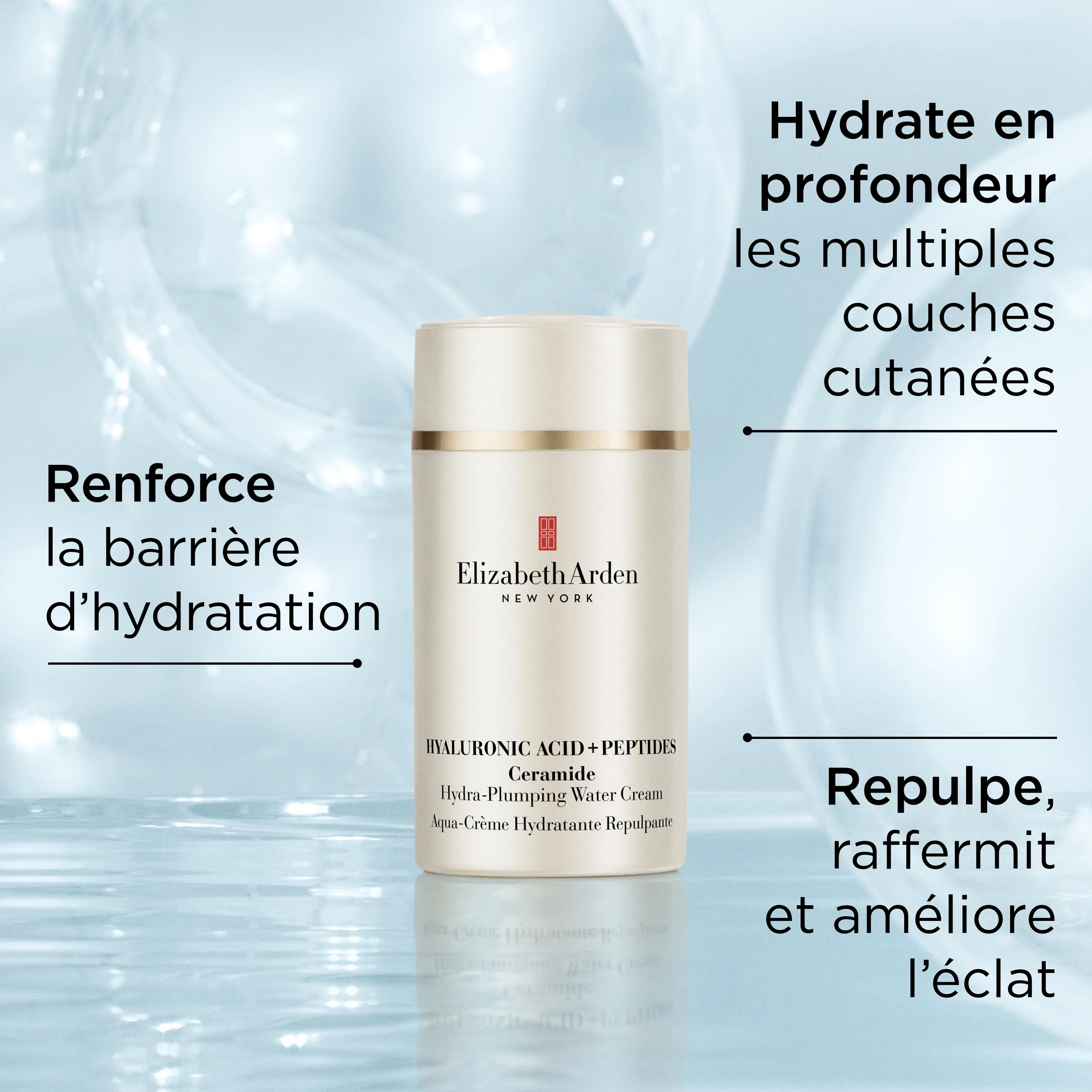 Hyaluronic Acid + Peptides Ceramide Aqua-Crème Hydratante et Repulpante - Image 10