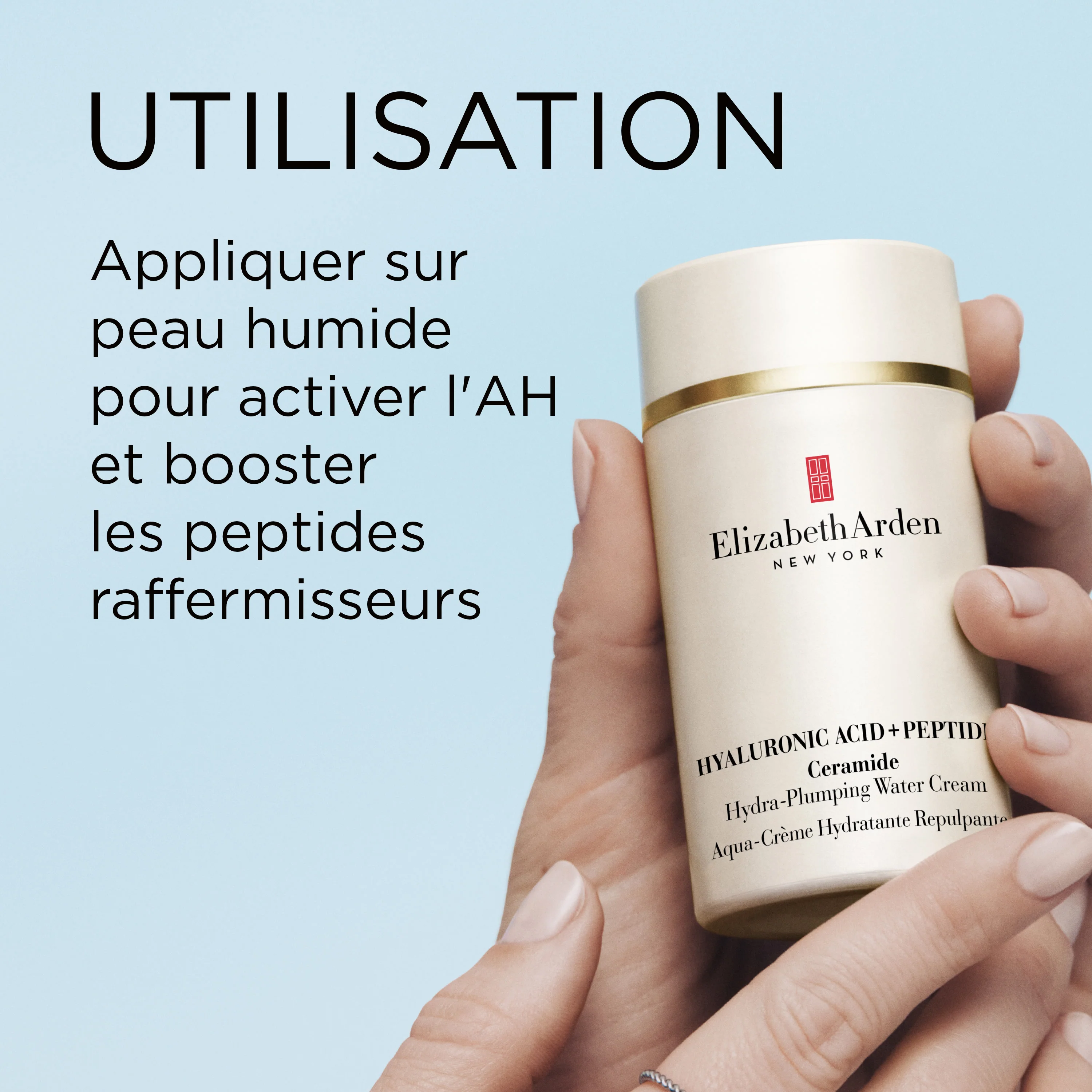 Hyaluronic Acid + Peptides Ceramide Aqua-Crème Hydratante et Repulpante - Image 5