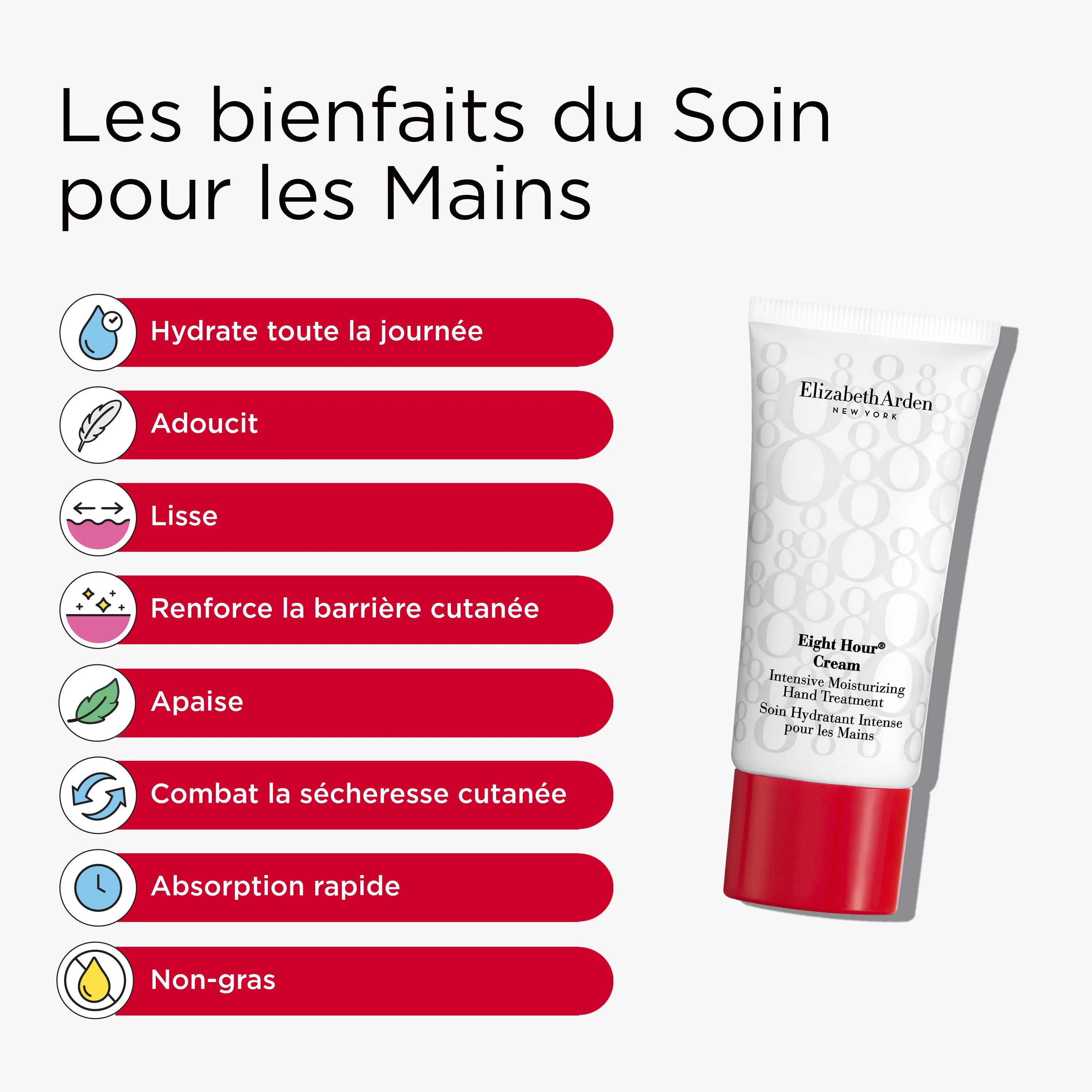 Coffret Duo Hydratant, Soin Mains et Baume à Lèvres Eight Hour® SPF 15 - Image 4