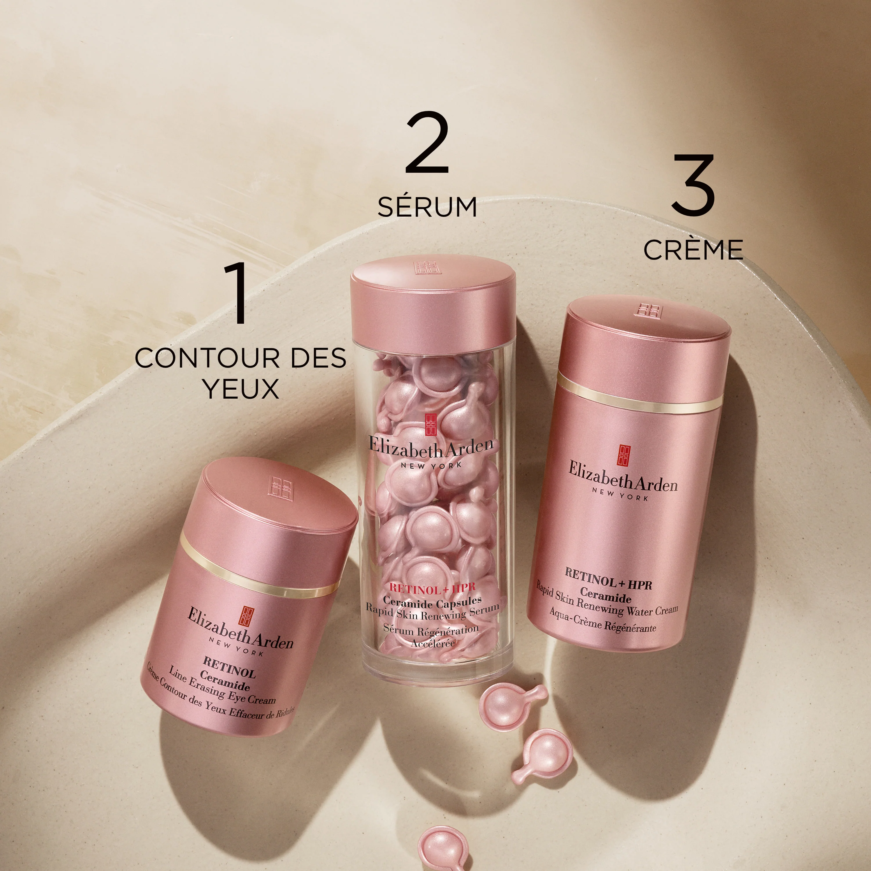 Coffret Trio Rétinol + HPR, Ceramide Aqua-Crème Régénérante, Capsules Sérum Rétinol + HPR et Contour des Yeux Retinol - Image 8