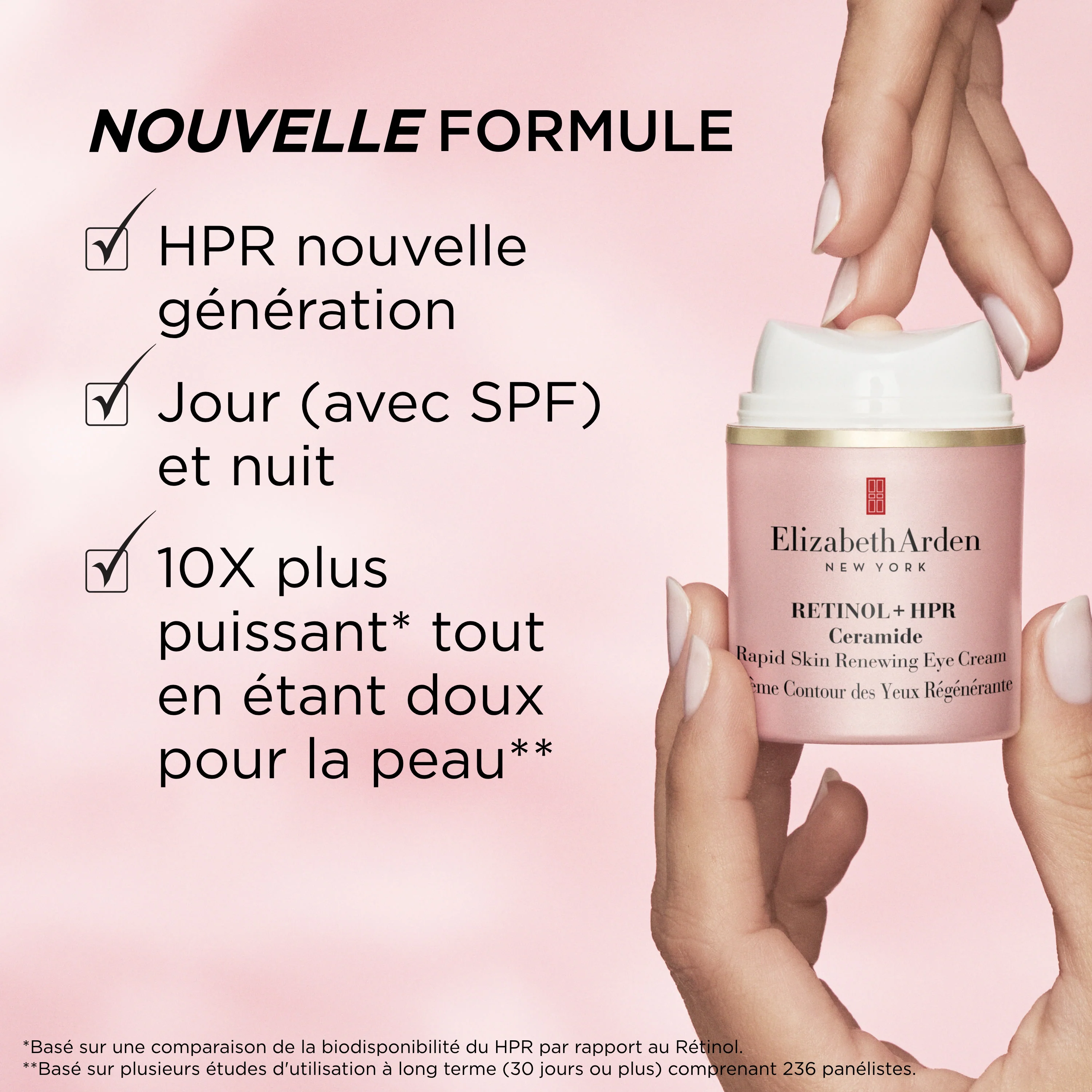 Rétinol + HPR Ceramide Crème Contour des Yeux Régénérante - Image 3